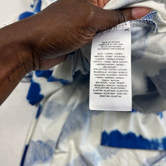 Lauren Ralph Lauren Maxi Tank Dress Tie Dye Sleeveless Beachy Resortwear XL NEW - Picture 11 of 13